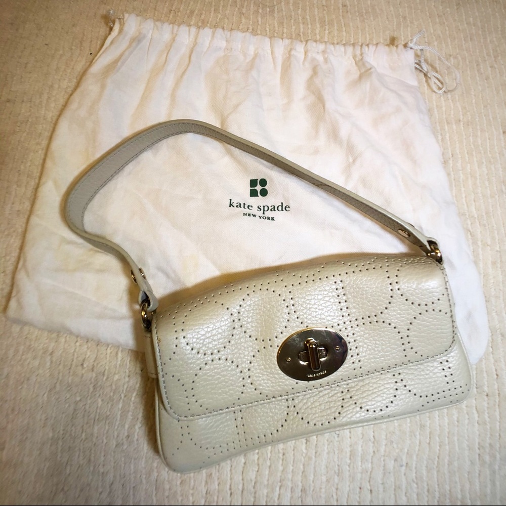 Kate Spade Cream Leather Mini Purse